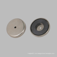 Enchapado de níquel de cerámica Round Base Magnet